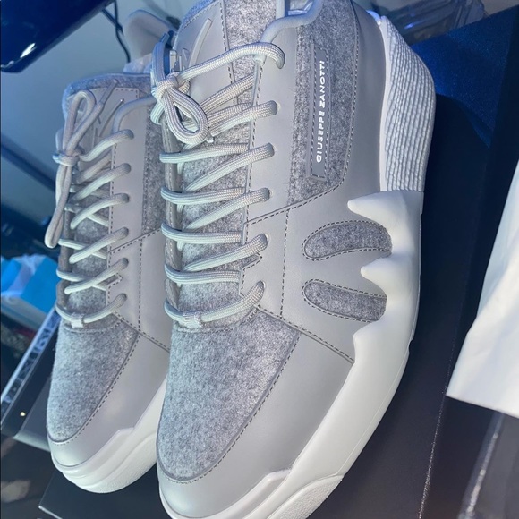 Giuseppe Zanotti Talon sneakers / size 9 / grey / white - Picture 6 of 13
